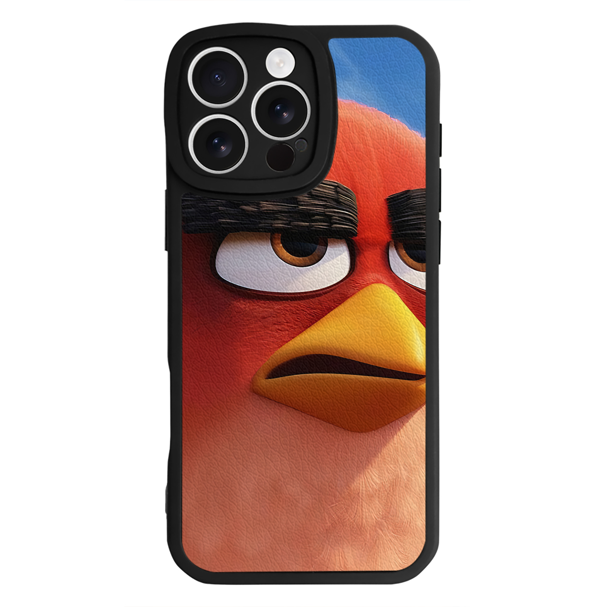 （画像用） Angry Birds アングリーバード 【iPhone 16シリーズ対応】シリコンスマホケース（レザー調） 材質：シリコン
